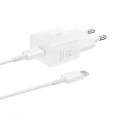 Samsung - Samsung Väggladdare 25W SFC GaN med USB-C Kabel - Vit