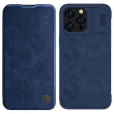 Nillkin - Nillkin iPhone 14 Pro Max Plånboksfodral Qin Pro Läder - Blå