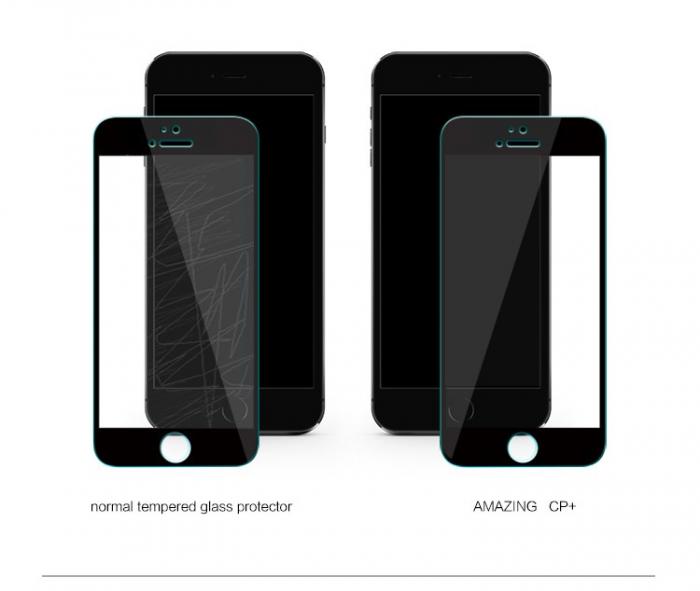Nillkin - Nillkin Hrdat Glas Skrmskydd CP+ till Apple iPhone 6 Plus - Svart