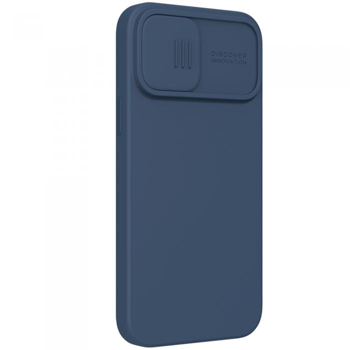 Nillkin - Nillkin CamShield Silky Silikon Skal iPhone 13 Pro Max - Bl
