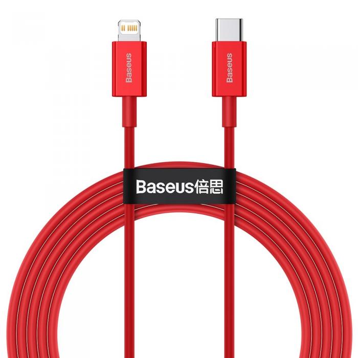 UTGATT5 - Baseus Superior Lightning USB-C Kabel 2m - Rd
