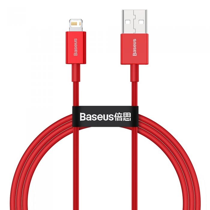 BASEUS - Baseus Fast Charging Lightning - USB Kabel 1 m - Rd