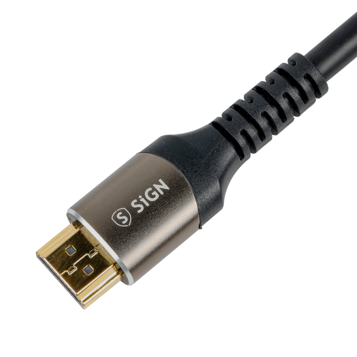 SiGN - SiGN Premium HDMI 2.1 Kabel 8K, 0.5m - Svart