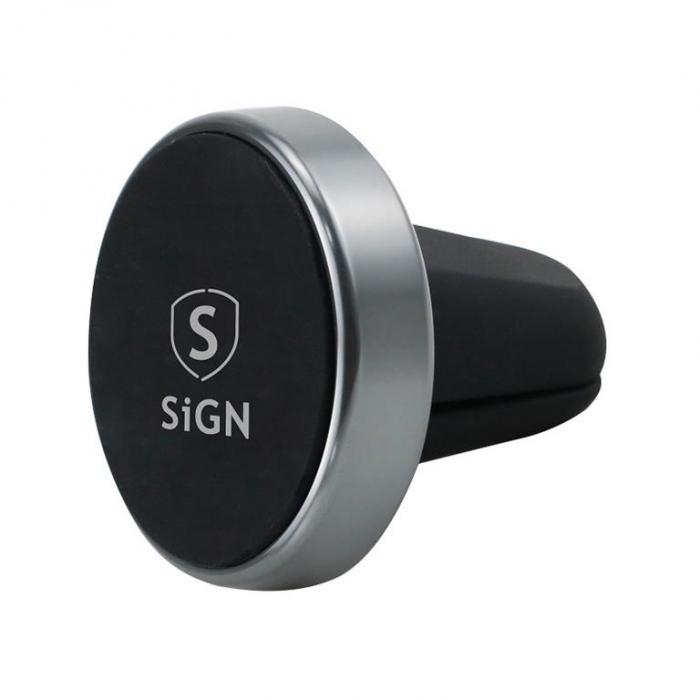 SiGN - SiGN Magnetisk Mobilhllare Bil Universal - Silver