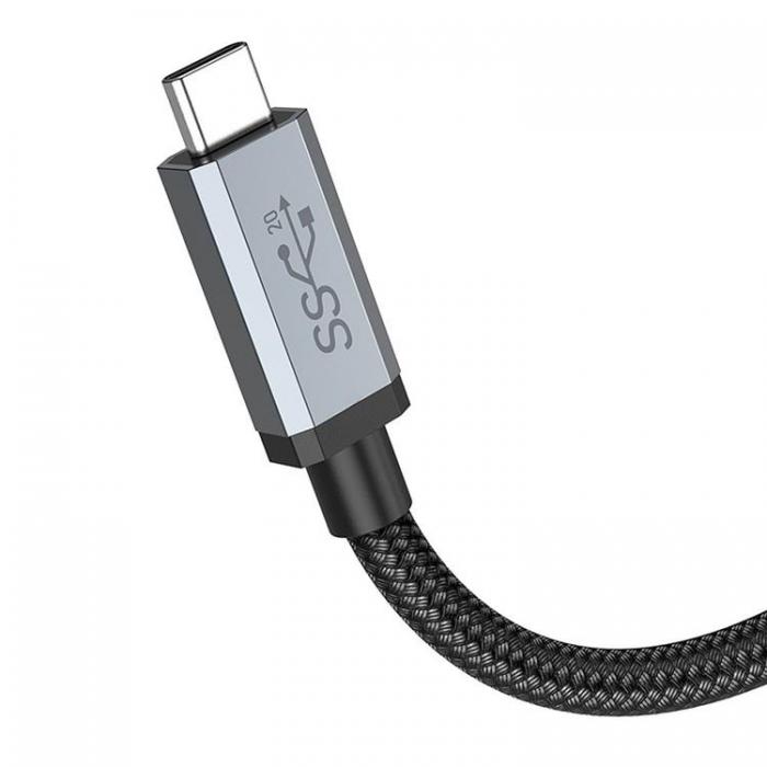 Hoco - Hoco USB-C Till USB-C Kabel PD 100W 1m - Svart