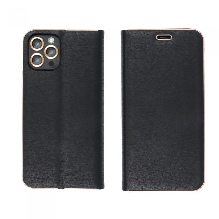 A-One Brand - iPhone 15 Pro Max Mobilfodral Luna Guld Do - Svart