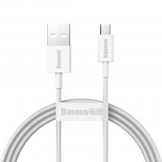 BASEUS - Baseus Superior Kabel Micro USB 2A 1m - Vit
