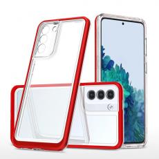 A-One Brand - Galaxy S23 Plus Skal Clear 3in1 - Röd