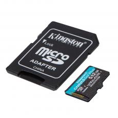 Kingston - Kingston 512GB microSDXC Canvas Go! Plus med Adapter