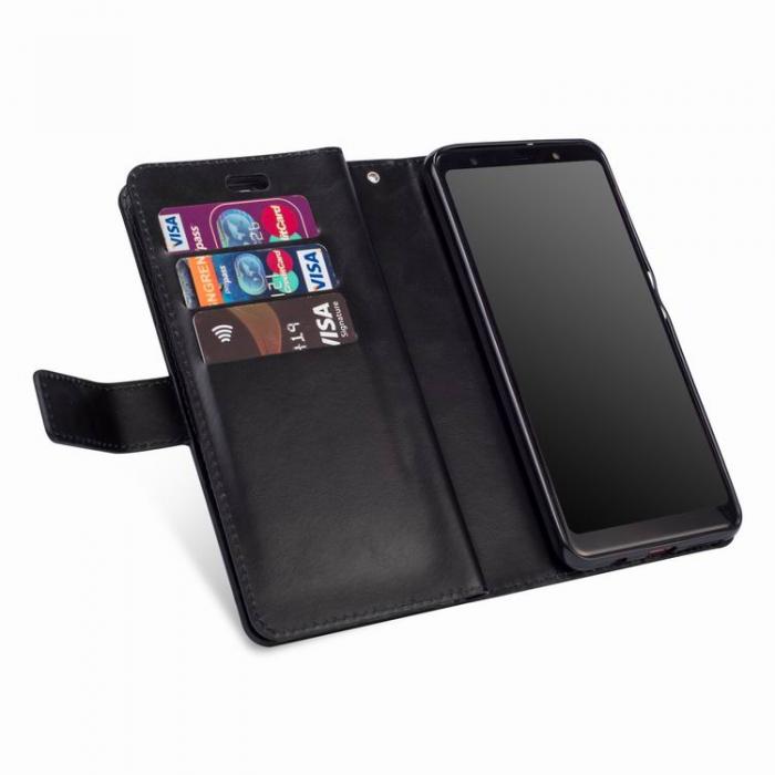 UTGATT4 - Zipper Plnboksfodral till Samsung Galaxy A70 - Svart