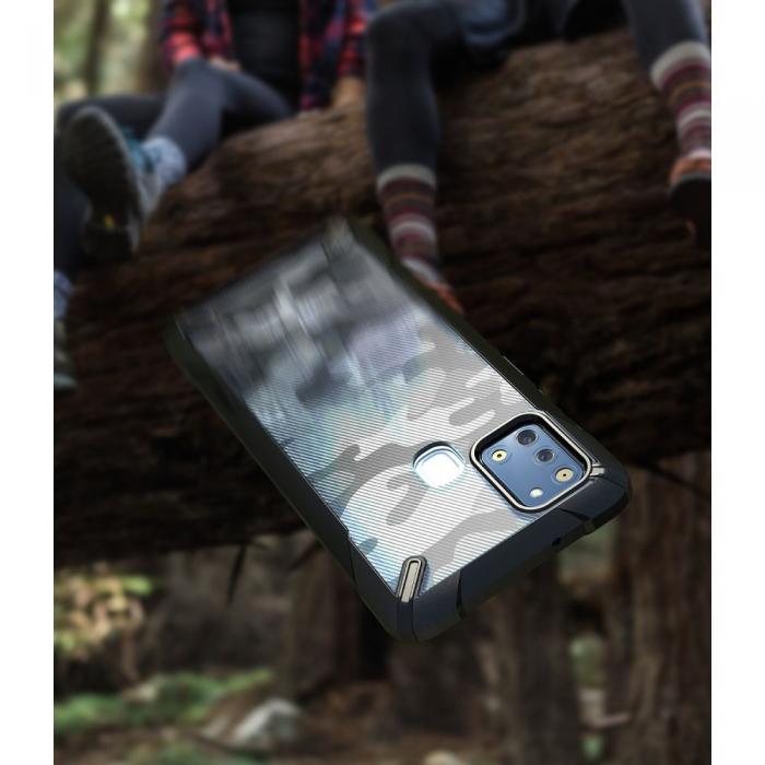 UTGATT5 - RINGKE Fusion X mobilskal till Galaxy A21s - Camo Black