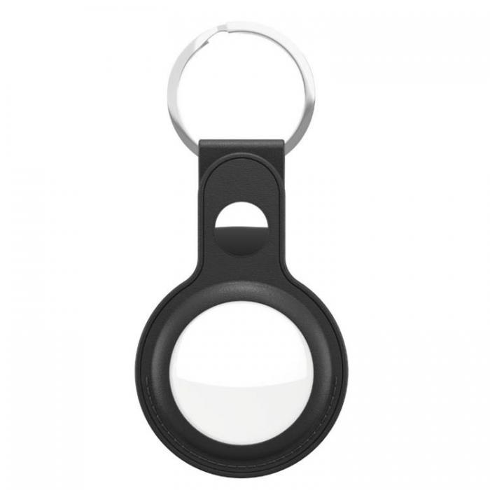 KeyBudz - Keybudz 2-pack Nyckelring i Lder Fr AirTag - Svart
