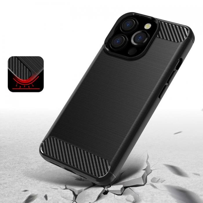 UTGATT1 - Nillkin Synthetic Fiber Carbon Skal iPhone 13 Mini - Svart