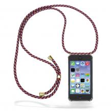 CoveredGear-Necklace - Boom Galaxy A10 mobilhalsband skal - Red Camo Cord