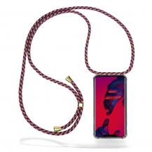 CoveredGear-Necklace - Boom Huawei Mate 20 Pro mobilhalsband skal - Red Camo Cord