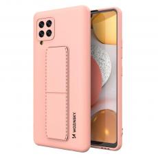 Wozinsky - Wozinsky Kickstand Silicone Skal Samsung Galaxy A42 5G - Rosa