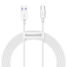 BASEUS - Baseus Superior USB Till USB-C 66 W Kabel 2 m - Vit