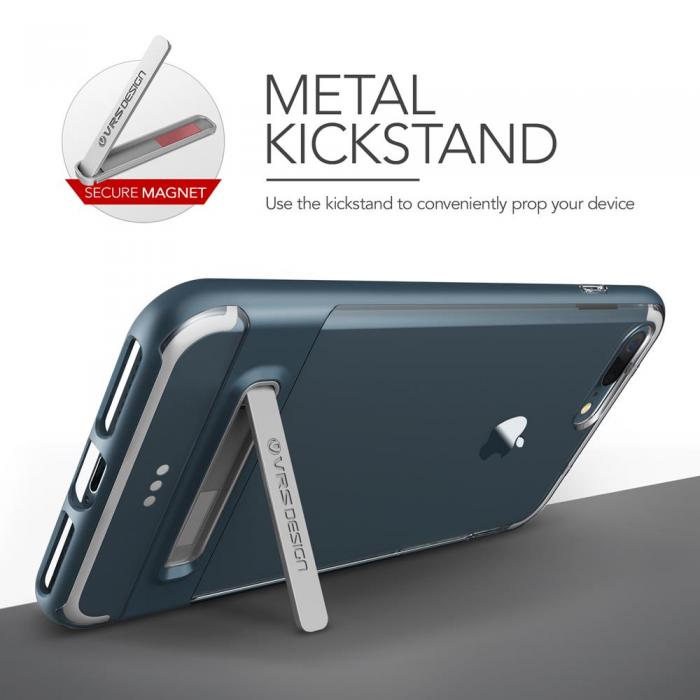 UTGATT5 - Verus Crystal Bumper Skal till Apple iPhone 7 Plus - Gagatsvart