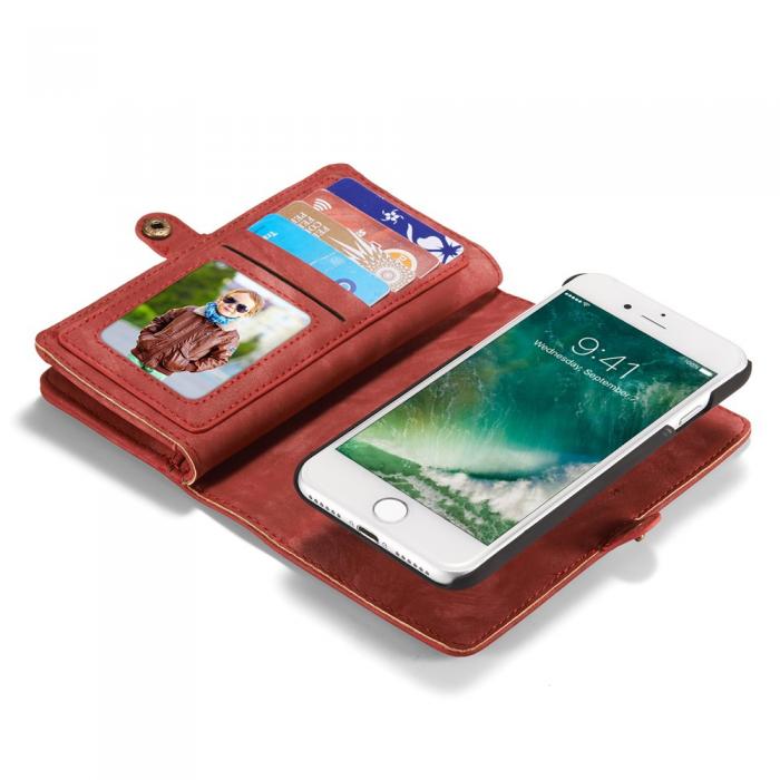 UTGATT5 - Caseme Plnboksfodral till iPhone 7/8/SE 2020 - Rd