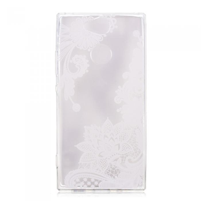 A-One Brand - TPU Mobilskal till Sony Xperia XA2 - White Flowers