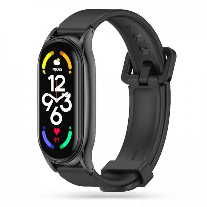 UTGATT - Xiaomi Mi Smart Band 5/6/6 NFC Strap Iconband Pro - Svart