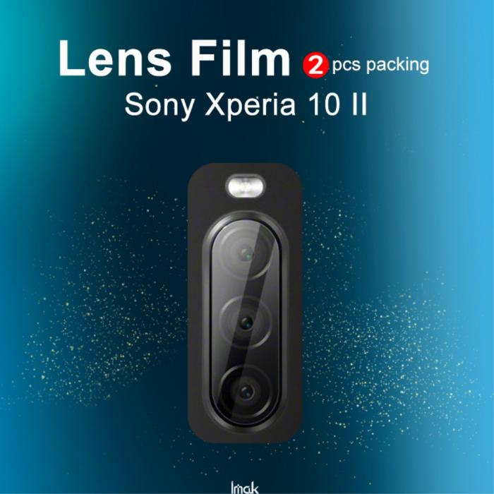 OEM - IMAK 2PCS HD Hrdat glas Kameralinsskydd Sony Xperia 10 II