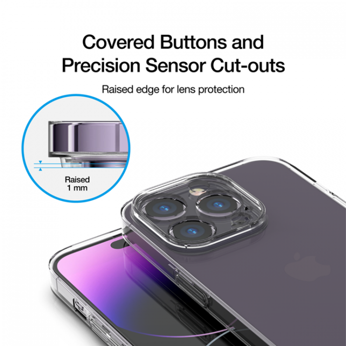UTGATT1 - Just Mobile iPhone 14 Pro Skal TENC Slim Fit - Transparent