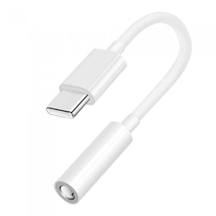 SiGN - SiGN USB-C till 3.5mm AUX Adapter - Vit