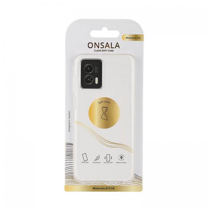 Onsala - Onsala Motorola Moto G73 5G Mobilskal TPU - Transparent