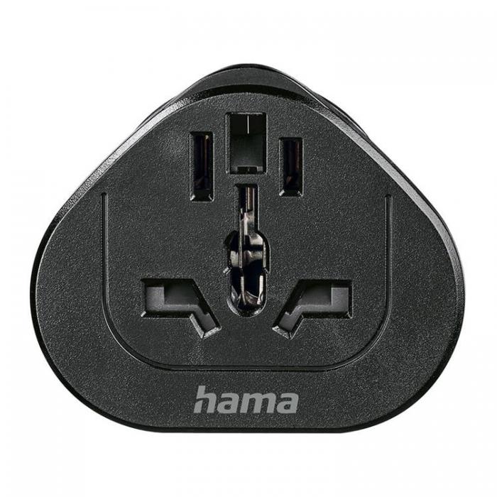 Hama - HAMA Reseadapter Typ E/F Universal Vrlden-EU Svart