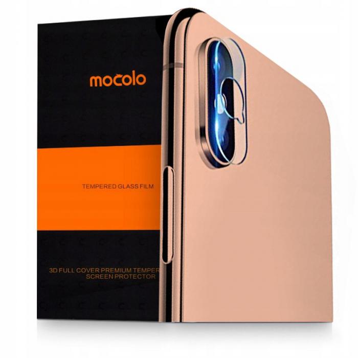 Mocolo - Mocolo Kameralinsskydd i Hrdat Glas iPhone X / Xs Clear