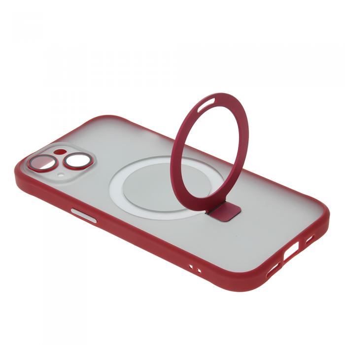 TelForceOne - iPhone 12 Pro Rd MagRing Skyddande Magnetiskt Fodral