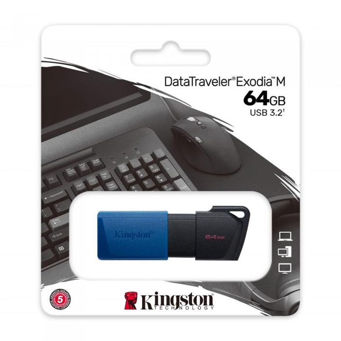 OEM - Kingston DataTraveler Exodia M 64GB USB-minne Bl