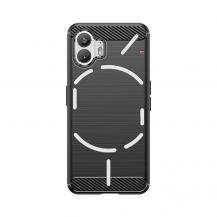 A-One Brand - Nothing Phone 2 Mobilskal Carbon Silikon - Svart