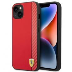 Ferrari - Ferrari iPhone 14 Plus Skal Carbon - Röd