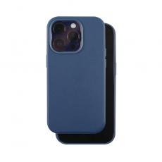 TelForceOne - Läderfodral iPhone 12/12 Pro Mag Mörkblå Skyddande Mobilskal
