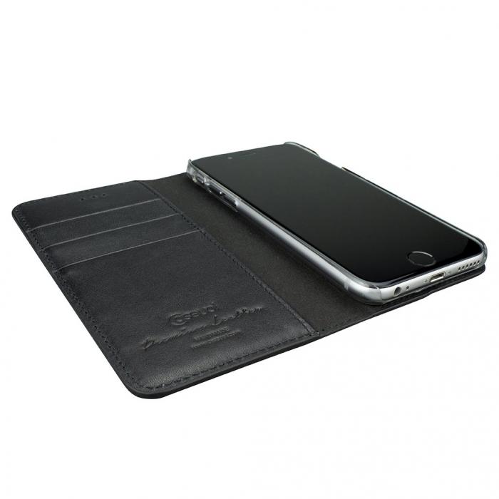 UTGATT5 - CASEual Wallet fr iPhone 6/6s Plus av premium lder - Classic Black