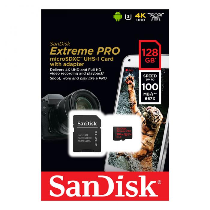 UTGATT5 - Sandisk Extreme Pro Microsdxc 128Gb Uhs-I Card