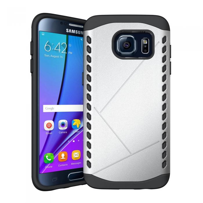 UTGATT5 - Hybrid Skal till Samsung Galaxy S7 Edge - Silver
