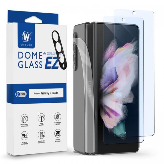 Whitestone - Whitestone 2-Pack Galaxy Z Fold 4 Hrdat Glas Skrmskydd EZ