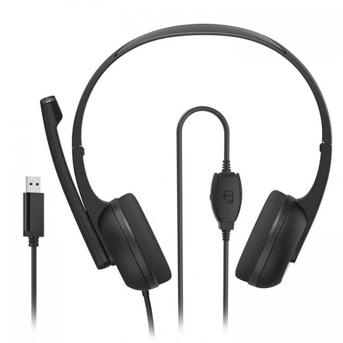 UTGATT1 - Hama Headset PC Office Stereo On-Ear HS-USB250 V2 - Svart