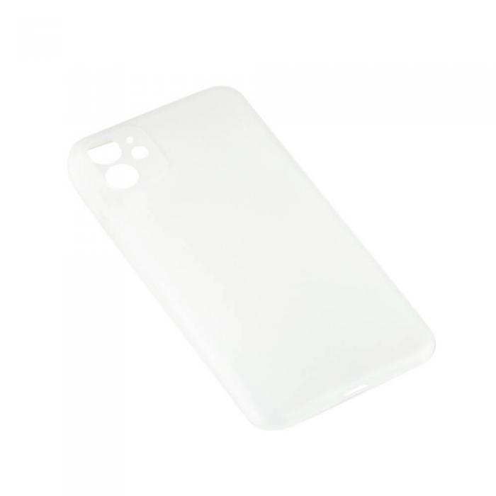 UTGATT5 - GEAR Mobilskal Ultraslim iPhone 11 - Vit Semitransparent