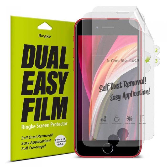 UTGATT5 - Ringke Dual Easy Skrmskydd iPhone SE 2020 / iPhone 8 / iPhone 7