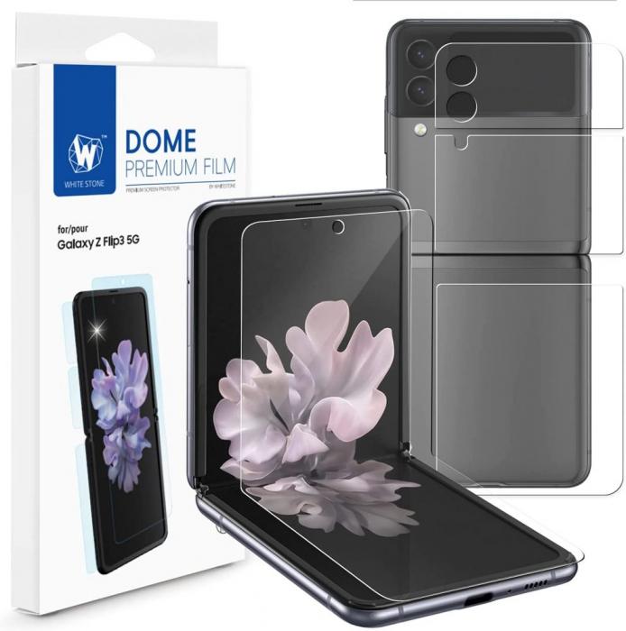 Whitestone - Whitestone Premium Foil Tpu Skrmskydd Galaxy Z Flip 3