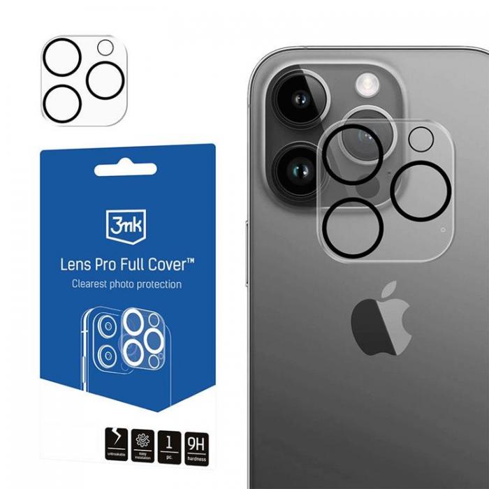 3MK - 3MK iPhone 14 Pro/14 Pro Max Kameralinsskydd i Hrdat glas
