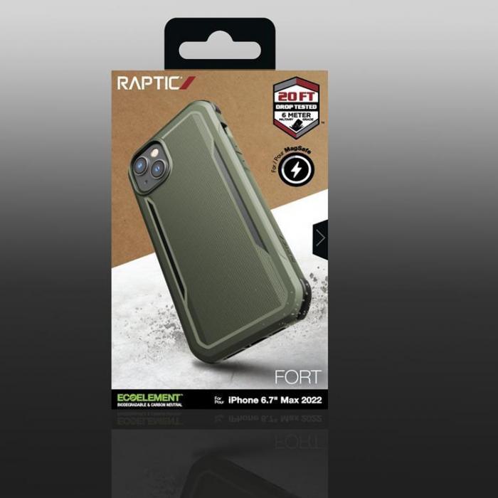 Raptic - Raptic iPhone 14 Skal Magsafe Fort Armored - Grn