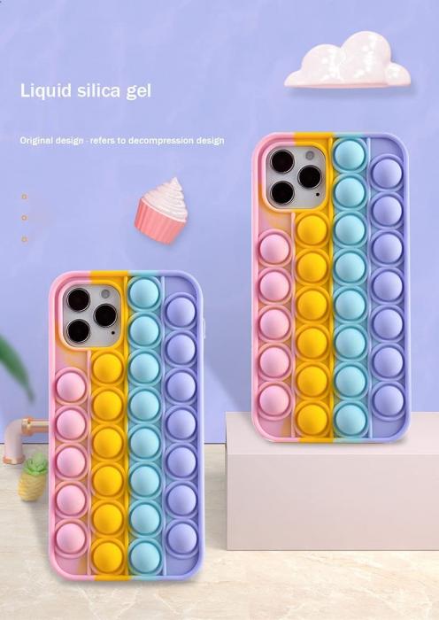 Fidget Toys - Pop it Fidget Multicolor Skal till iPhone 13 Pro Max