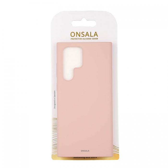 Onsala - Onsala Silikon Skal Galaxy S22 Ultra - Sand Rosa