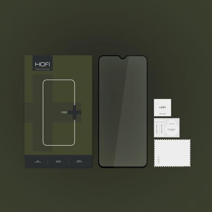 Hofi - Hofi Xiaomi Redmi 12C Hrdat Glas Skrmskydd - Svart