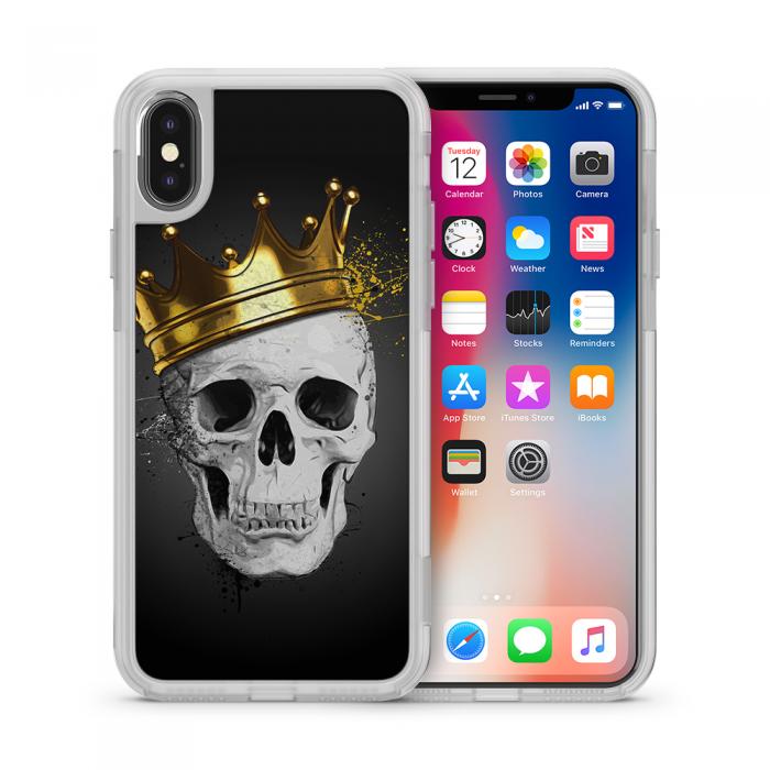 UTGATT5 - Fashion mobilskal till Apple iPhone X - Royal Skull